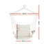 Gardeon Hammock Chair with Armrest Cream