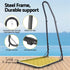 Gardeon Hammock Chair with Armrests and Stand Cream