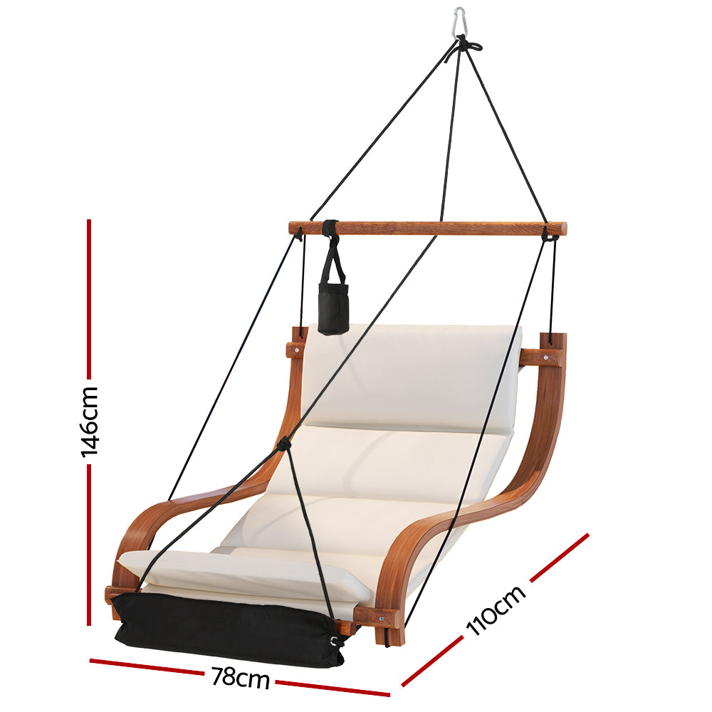 Gardeon Wooden Indoor Outdoor Hammock Chair