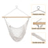 Gardeon Indoor Outdoor Mesh Hammock Chair Cream