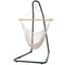 Gardeon Hanging Hammock Chair with Steel Stand Cream