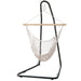 Gardeon Hanging Hammock Chair with Steel Stand Cream