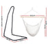 Gardeon Hanging Hammock Chair with Steel Stand Cream