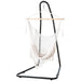 Gardeon Mesh Hanging Hammock Chair with Heavy Duty Steel Stand Cream