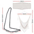 Gardeon Mesh Hanging Hammock Chair with Heavy Duty Steel Stand Cream