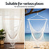Gardeon Mesh Hanging Hammock Chair with Heavy Duty Steel Stand Cream