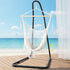 Gardeon Mesh Hanging Hammock Chair with Heavy Duty Steel Stand Cream