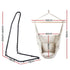 Gardeon Hammock Chair with Heavy Duty Steel Stand Cream