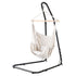 Gardeon Hammock Chair with Heavy Duty Steel Stand Cream