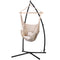 Gardeon Hammock Chair with Steel Stand Cream