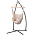 Gardeon Hammock Chair with Steel Stand Cream