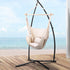 Gardeon Hammock Chair with Steel Stand Cream