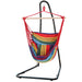 Gardeon Hammock Chair with Heavy Duty Steel Stand Rainbow