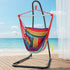 Gardeon Hammock Chair with Heavy Duty Steel Stand Rainbow