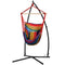 Gardeon Hammock Chair with Steel Stand Rainbow