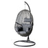 Gardeon Outdoor Egg Chair with Stand & Cushion Black