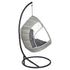 Gardeon Outdoor Egg Chair with Stand & Cushion Light Grey