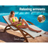 Gardeon Wooden Sun Lounger