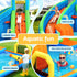 AirMyFun Kids Inflatable Pool Water Park with Soccer and Basketball