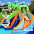 AirMyFun Kids Inflatable Pool Double Slide Jumping Castle