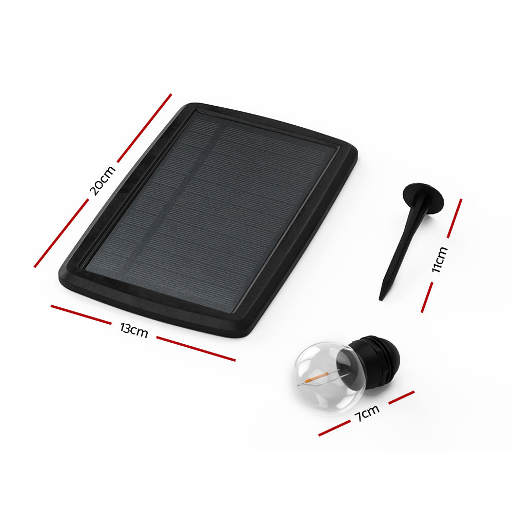 Solar Festoon Lights 45mm Round 17m Kit