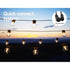 Solar Festoon Lights 45mm Round 41m Kit
