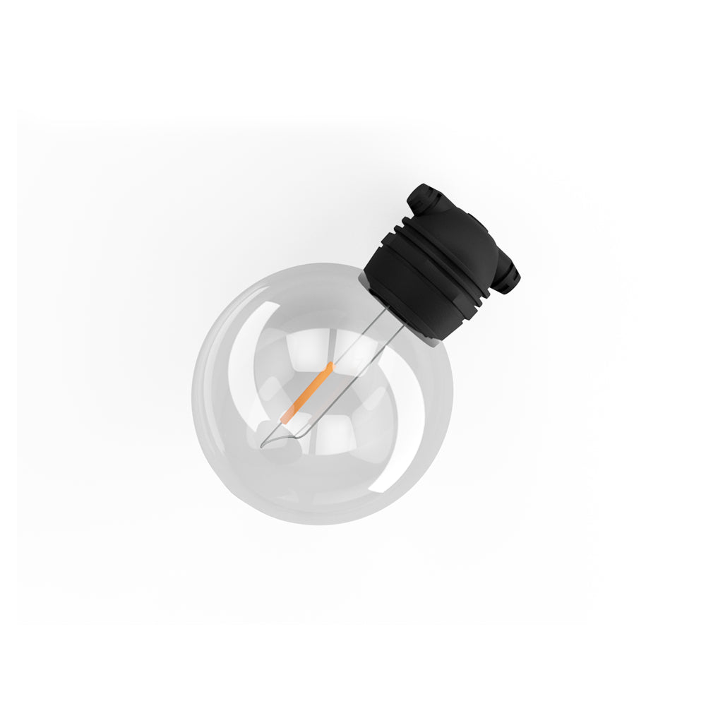Solar Festoon Lights 80mm Round 17m Kit