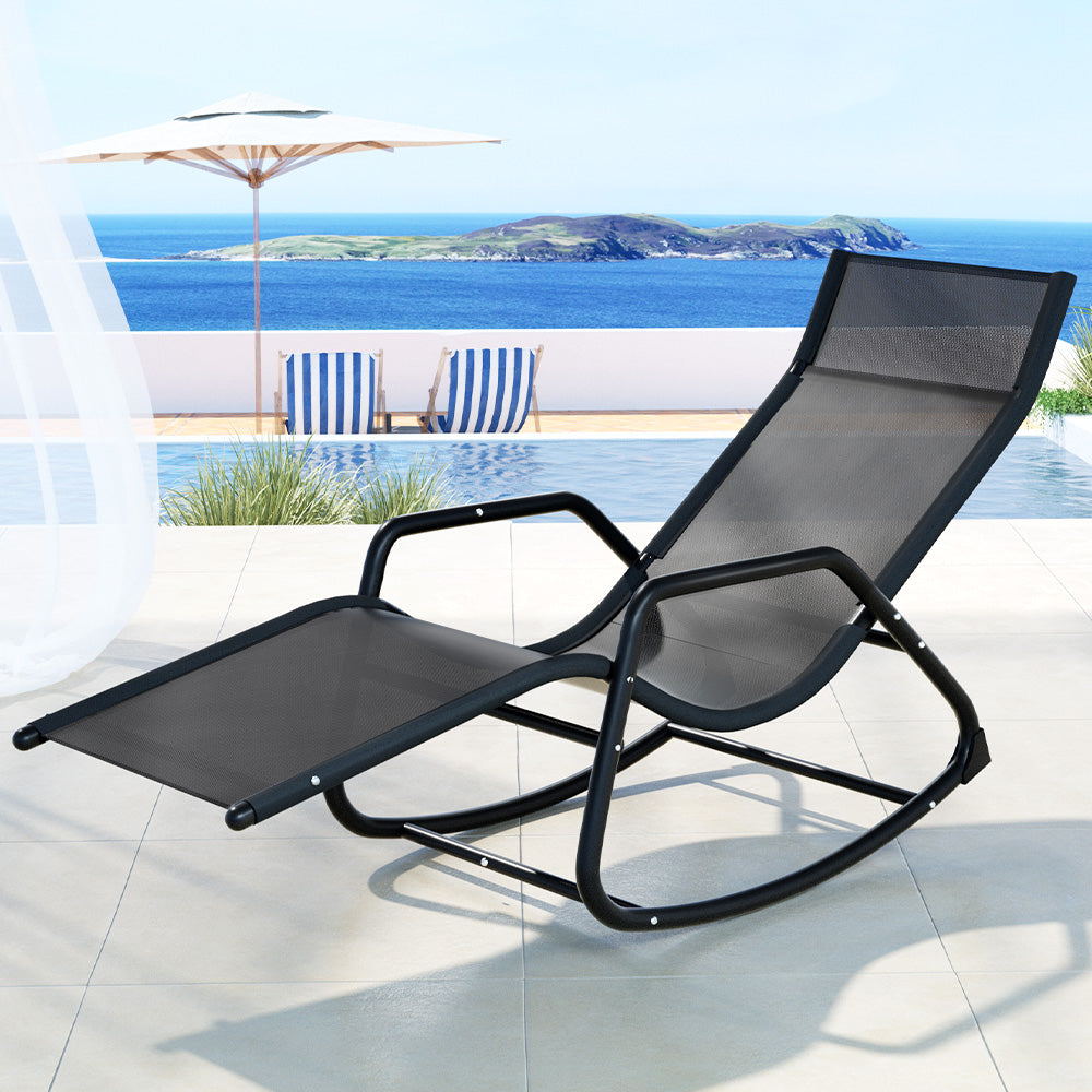 Gardeon Rocking Chair Sun Lounger