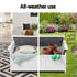 Gardeon Outdoor Wooden Storage Bench Box White