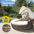 Gardeon Modular Outdoor Daybed Sun Lounge Beige