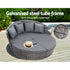Gardeon Outdoor Daybed Sun Lounge Grey