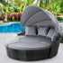 Gardeon Outdoor Daybed Sun Lounge Set Black