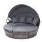 Gardeon Outdoor Daybed Sun Lounge Set Grey