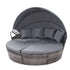 Gardeon Outdoor Daybed Sun Lounge Set Grey