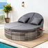 Gardeon Outdoor Daybed Sun Lounge with Retractable Side Tray