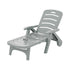 Gardeon Folding Sun Lounger with Wheels Grey