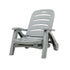 Gardeon Folding Sun Lounger with Wheels Grey