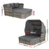 Gardeon Outdoor Daybed Sun Lounge Sofa Grey