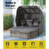 Gardeon Outdoor Daybed Sun Lounge Sofa Grey