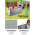 Lockable Outdoor Storage Box 290L Grey/Brown