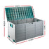 Lockable Outdoor Storage Box 290L Grey/Green