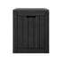 Lockable Outdoor Storage Box 118L Black