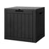 Lockable Outdoor Storage Box 118L Black