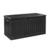 Lockable Outdoor Storage Box 270L Black
