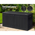 Lockable Outdoor Storage Box 270L Black