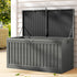 Lockable Outdoor Storage Box 270L Grey/Black