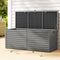 Lockable Outdoor Storage Box 390L Grey/Black