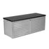 Lockable Outdoor Storage Box 390L Grey/Black