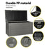 Lockable Outdoor Storage Box 680L Grey/Black