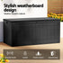 Lockable Outdoor Storage Box 830L Black